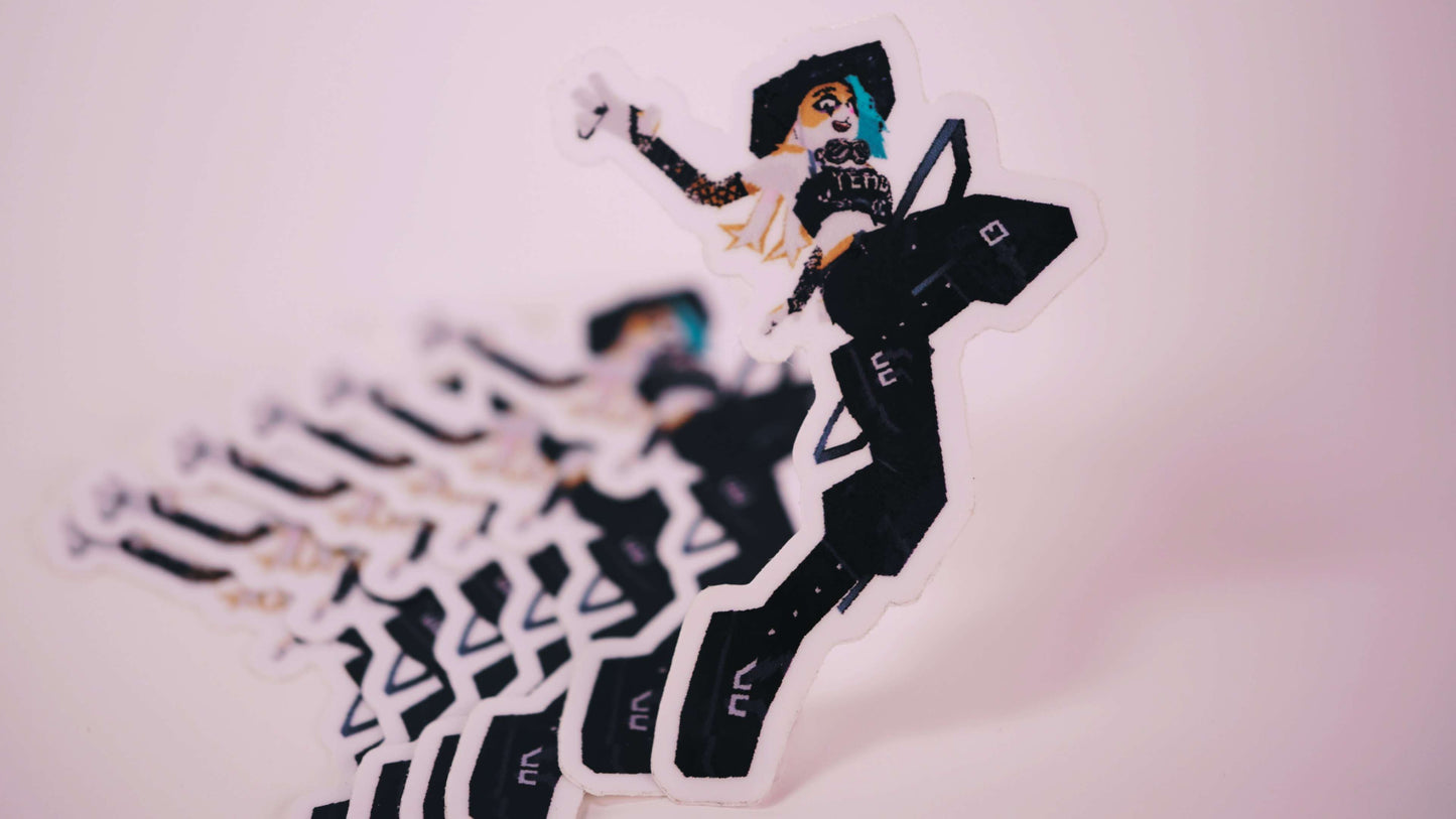 Sticker, Bunlith Full Jump (2x3in)