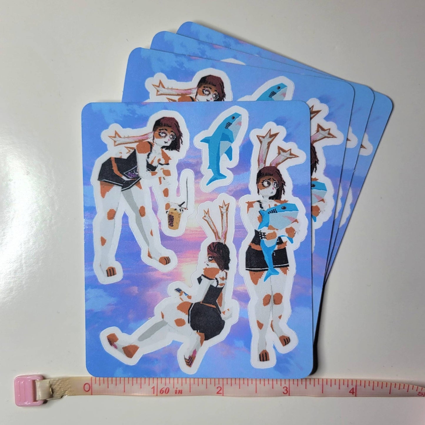 Sticker Sheet, Bunlith Full PJ (3x4in)