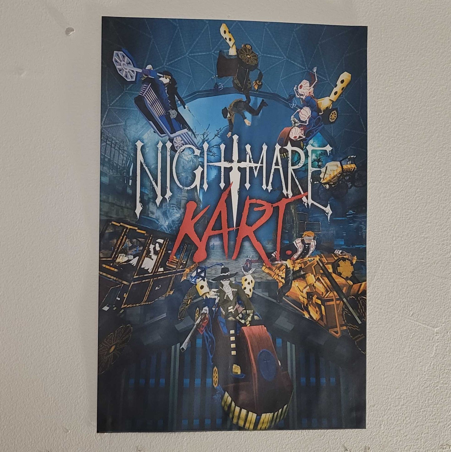 Poster, Nightmare Kart Main Menu (11x17in)
